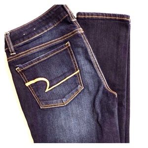 American Eagle Dark Denim Skinny Jeans - 4 long